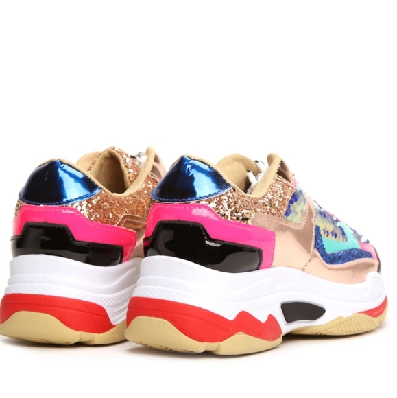 🇺🇲🌌🌈Glitter Bomb SneakersSize 8 and 8.5 available footwear YOKI - Picture 6 of 16